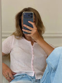 Трикотажний топ на ґудзиках